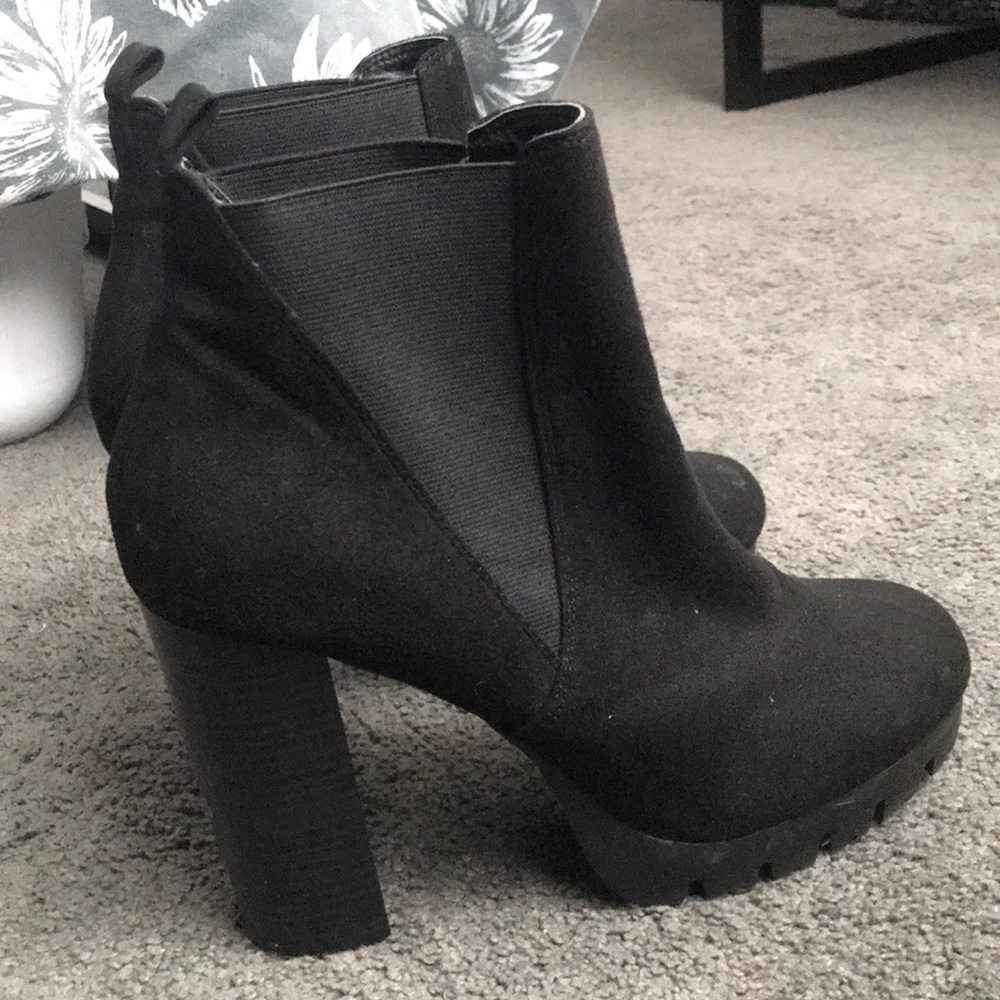 Black booties! Size 10